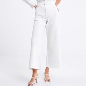 Zara Marine Straight/Wide Leg High Rise Jeans